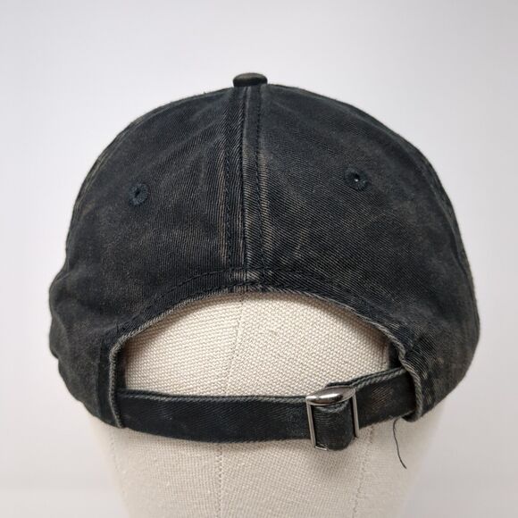 Hang Loose Slideback Hat Black One Size Adjustable Embroidered Solid - Picture 5 of 9